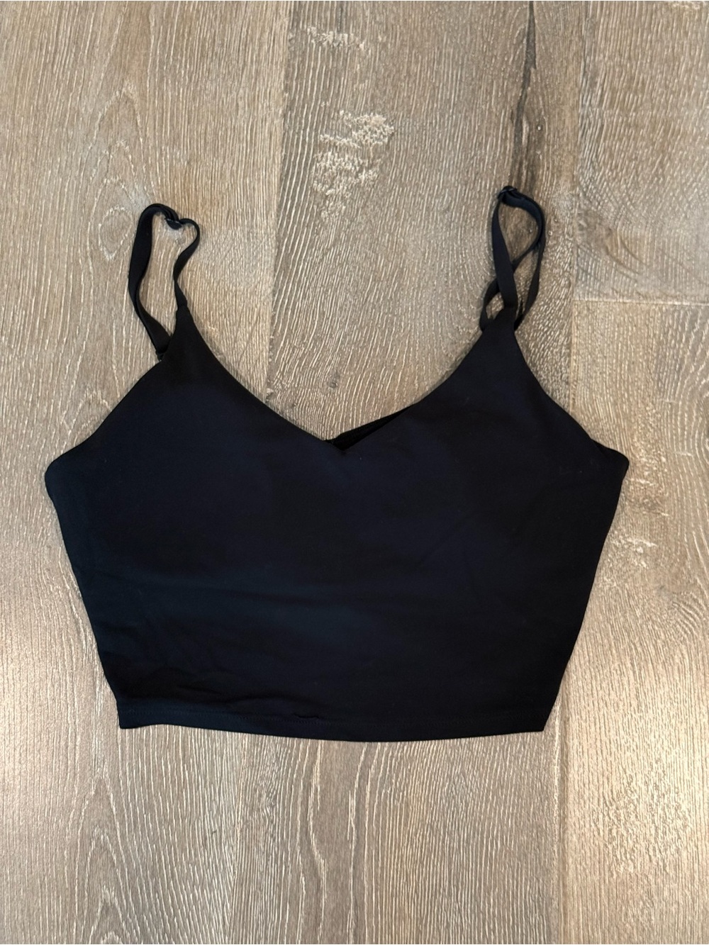 Athleta black crop top